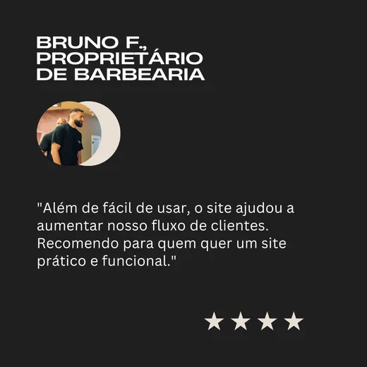 Depoimento de cliente sobre o site feito pela Visual Web
